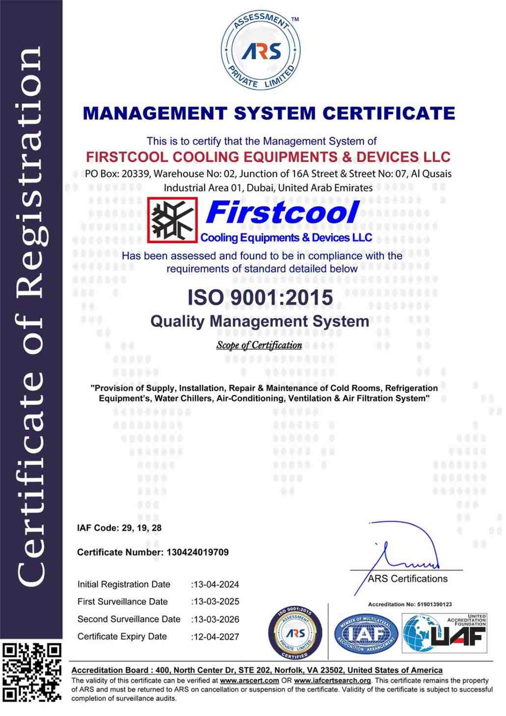 cold room manufacturer Dubai